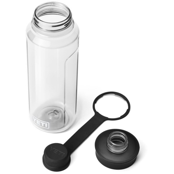 plastic Yeti bottle with removed tethered chug cap